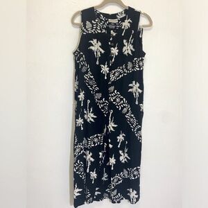 Vintage Bali Batiks size S - Sleeveless Long Tunic and Pants Set - FLAWED